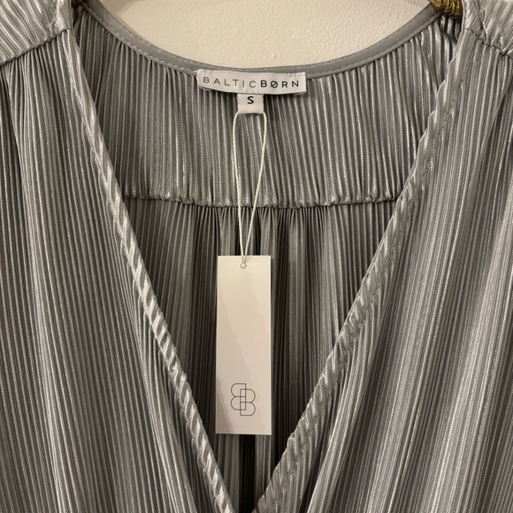 Baltic Born Pleated Maxi in Metallic Silver - Picture 7 of 8